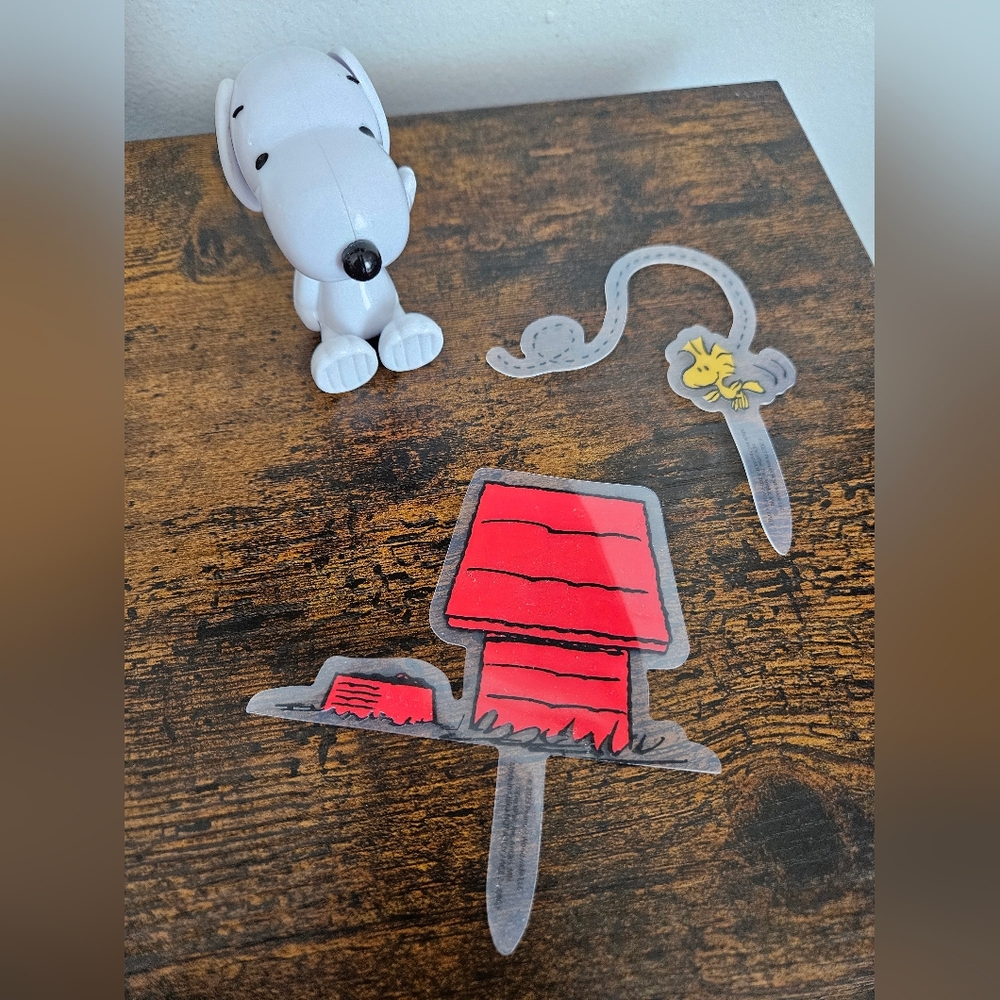 Peanuts Snoopy and Woodstock Cake Topper Decorations